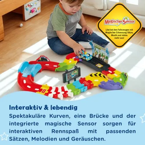 Vtech Tut Tut Baby Flitzer Kleine Rennstrecke mit Sportwagen Sound