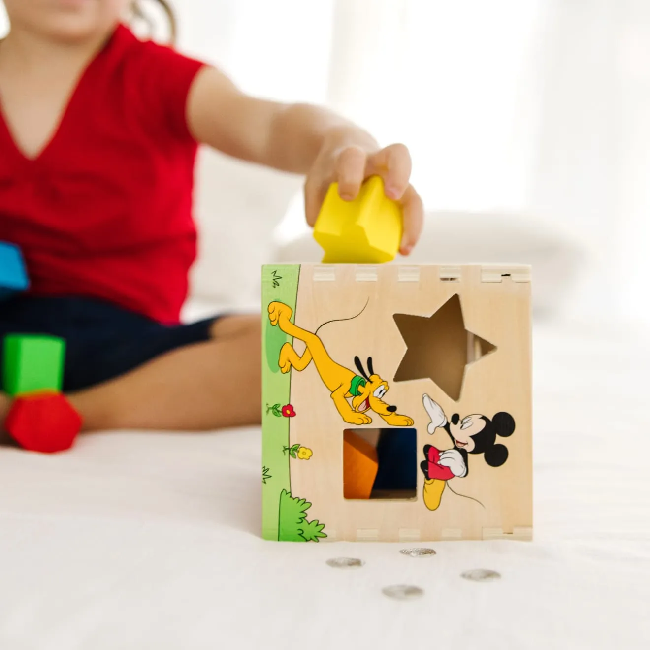 Melissa & Doug Disney Mickey Friends Sortierwürfel Holz
