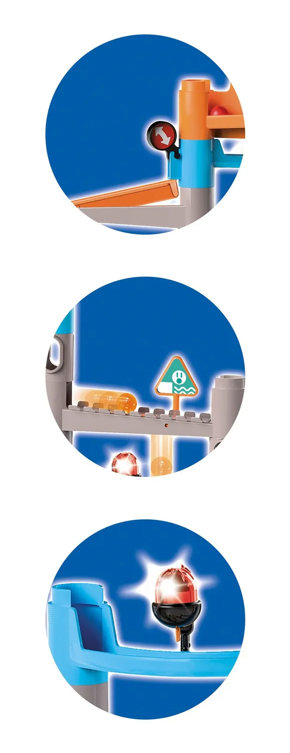 Buki PM852 Mega Formules Murmelbahn 70-teilig mit Lift Licht