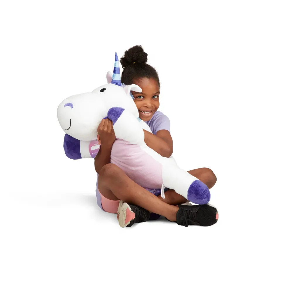 Melissa & Doug Cuddle Unicorn Plüschtier Jumbo weiß 70 cm