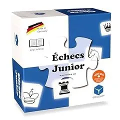 CUBES.ART Chess Junior Schachspiel Holz mit 12 Mini-Partien ab 5 J.