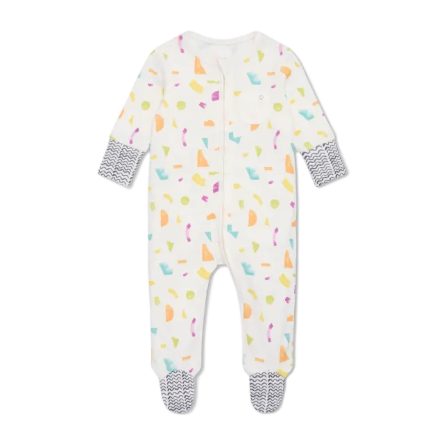 MORI Lovevery Shapes Sleepsuit Schlafoverall 0-3 Monate