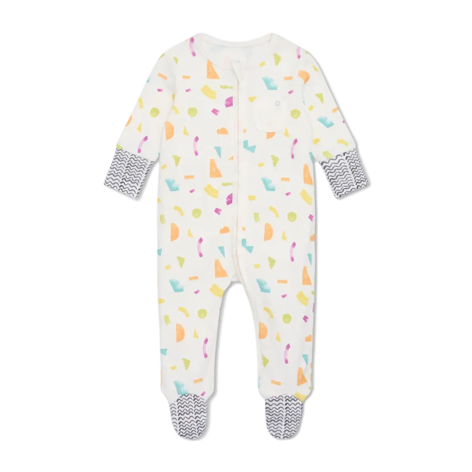 MORI Lovevery Shapes Sleepsuit Schlafoverall 0-3 Monate