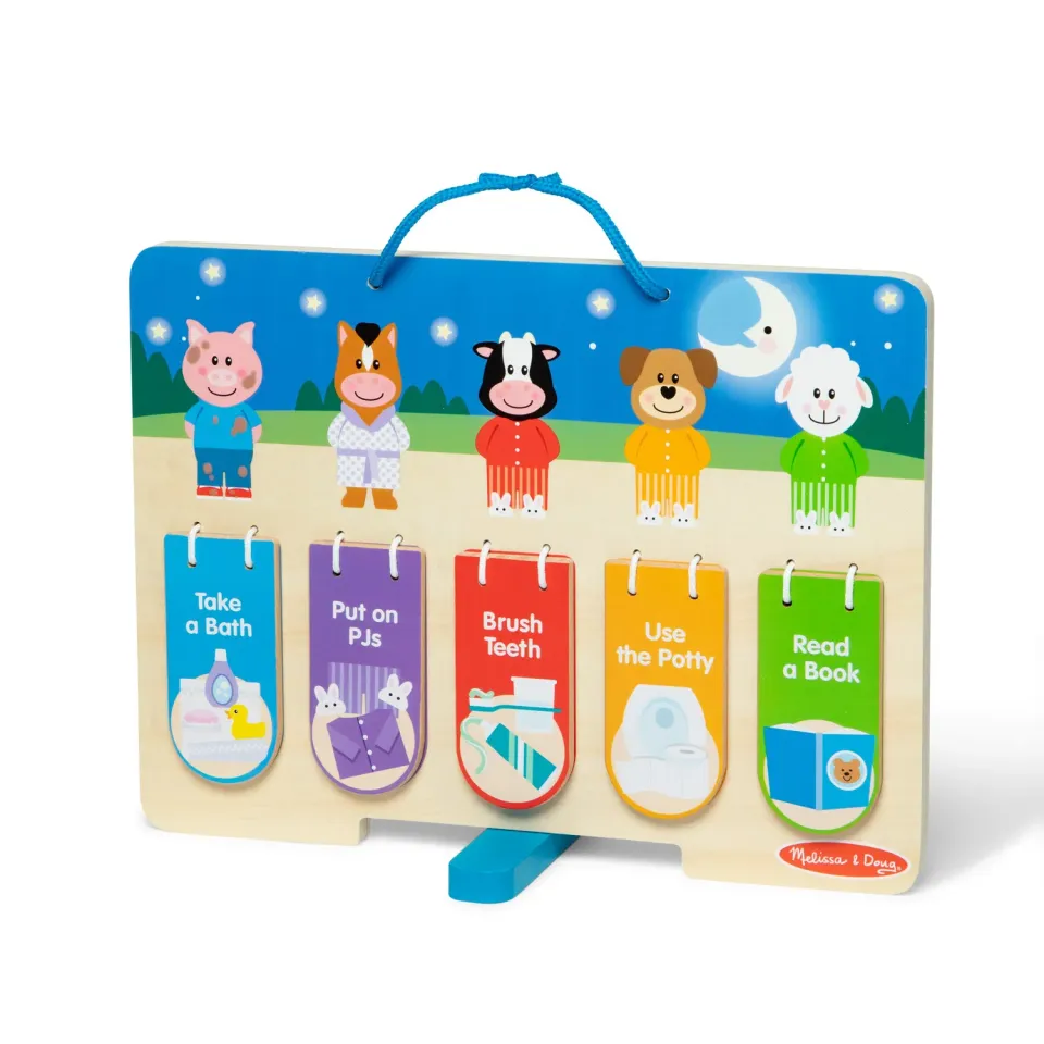 Melissa & Doug My Daily Routines Chart Lerntafel Morgen Abend
