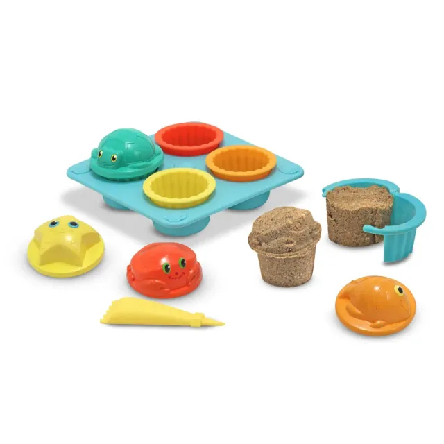 Melissa & Doug Seaside Sidekicks Sandförmchen-Set 12-tlg. Cupcake