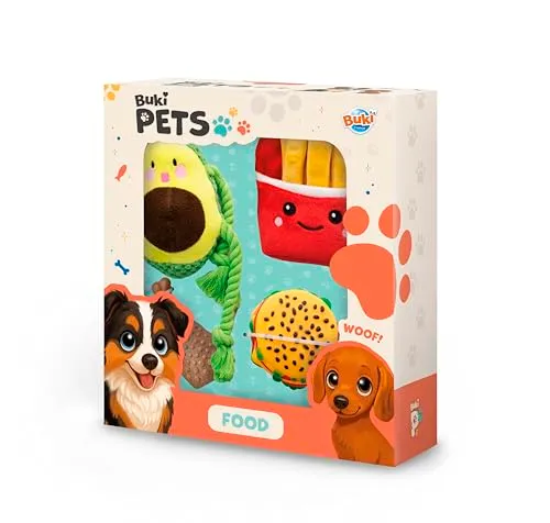 Buki Pets PET002 Hundespielzeug-Set 4-teilig Food
