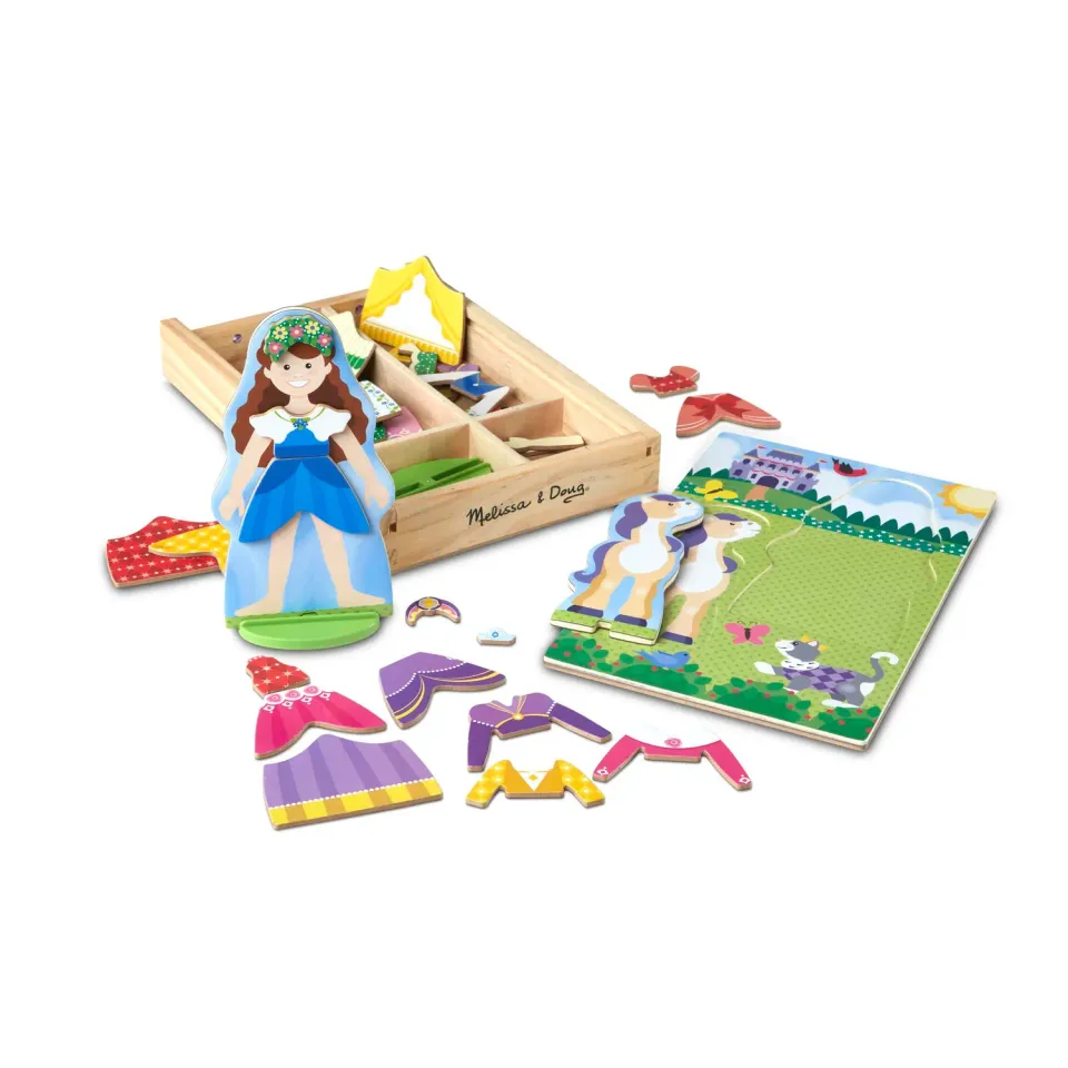 Melissa & Doug Princess Magnetspiel Anzieh Set 37-tlg