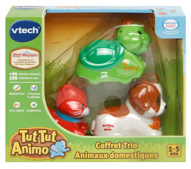 VTech Tut Tut Animo Trio-Box Tierfiguren 3er-Set Katze Schildkröte