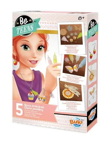Buki BE121 Charms-Schmuck Bastelset mit Farbe ab 8 Jahren