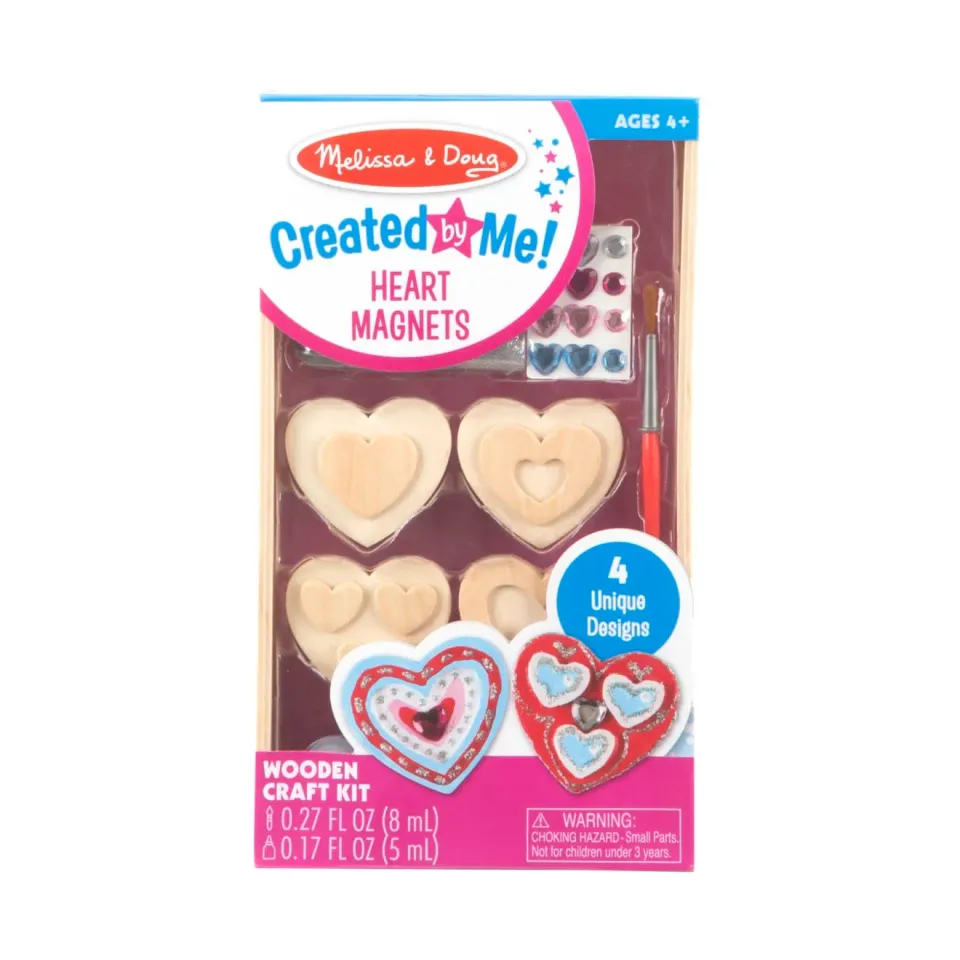 Melissa & Doug Created by Me Herz-Magnete Bastelset Holz