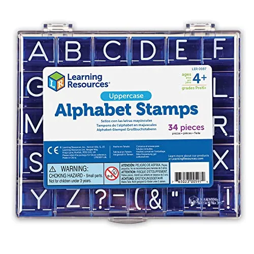 Learning Resources Alphabet Stempel Großbuchstaben 34-teilig Box
