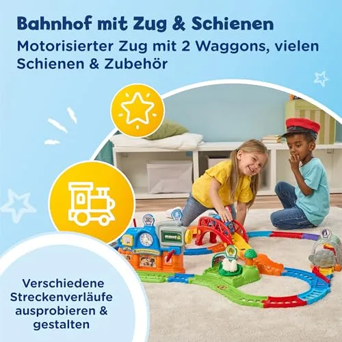 VTech Tut Tut Baby Flitzer Bunter Bahnhof Zug Spielset Motor