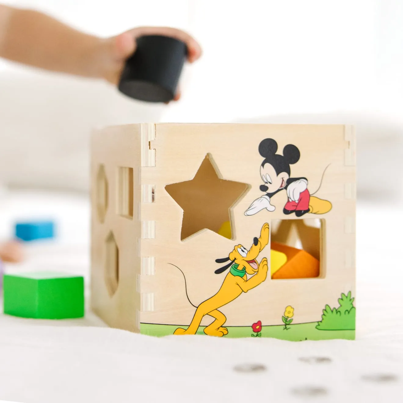 Melissa & Doug Disney Mickey Friends Sortierwürfel Holz