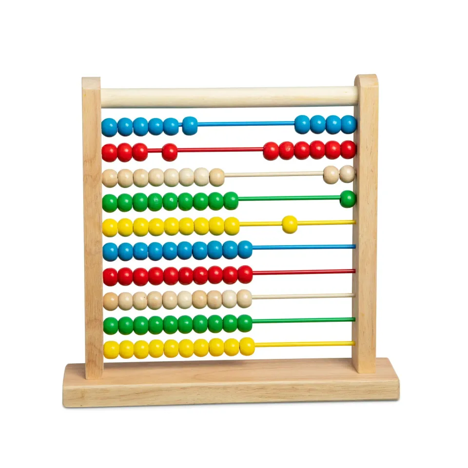 Melissa & Doug Abakus Rechenrahmen Holz 100 Perlen ab 3 Jahre
