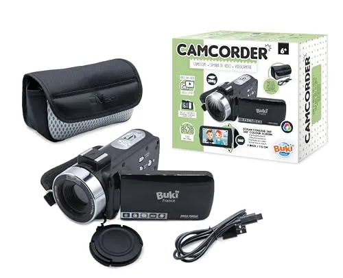 BUKI PV09 Camcorder Kinder 1080p mit 16 GB