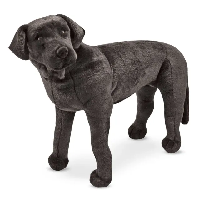 Melissa & Doug Black Lab Plüschtier Riesig schwarzer Labrador
