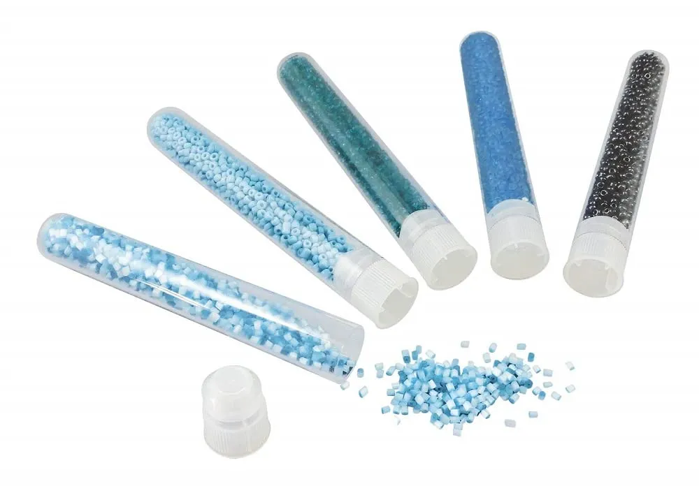 Buki Be Teens Perlen Bastelset Blau 5 Röhrchen 2 mm Schmuck