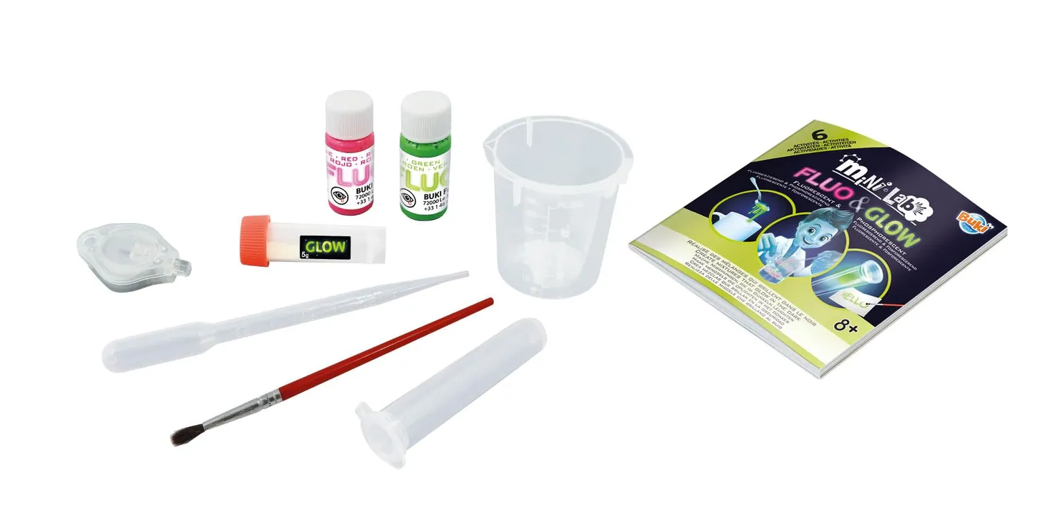 Buki Mini Lab Fosfor & Fluo 3011 Experimentierkasten leuchtend