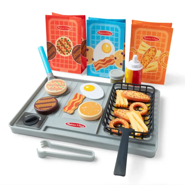 Melissa & Doug Flip & Fry Grill Spielset Water Wow Farbwechsel