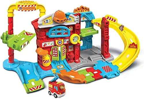 VTech Tut Tut Baby Flitzer Feuerwehrstation mit Auto Lieder