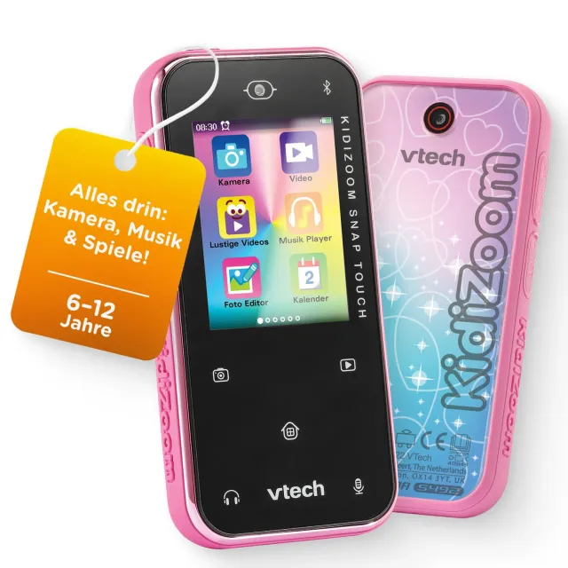 VTech KidiZoom Snap Touch Kinderkamera Pink 5MP Bluetooth