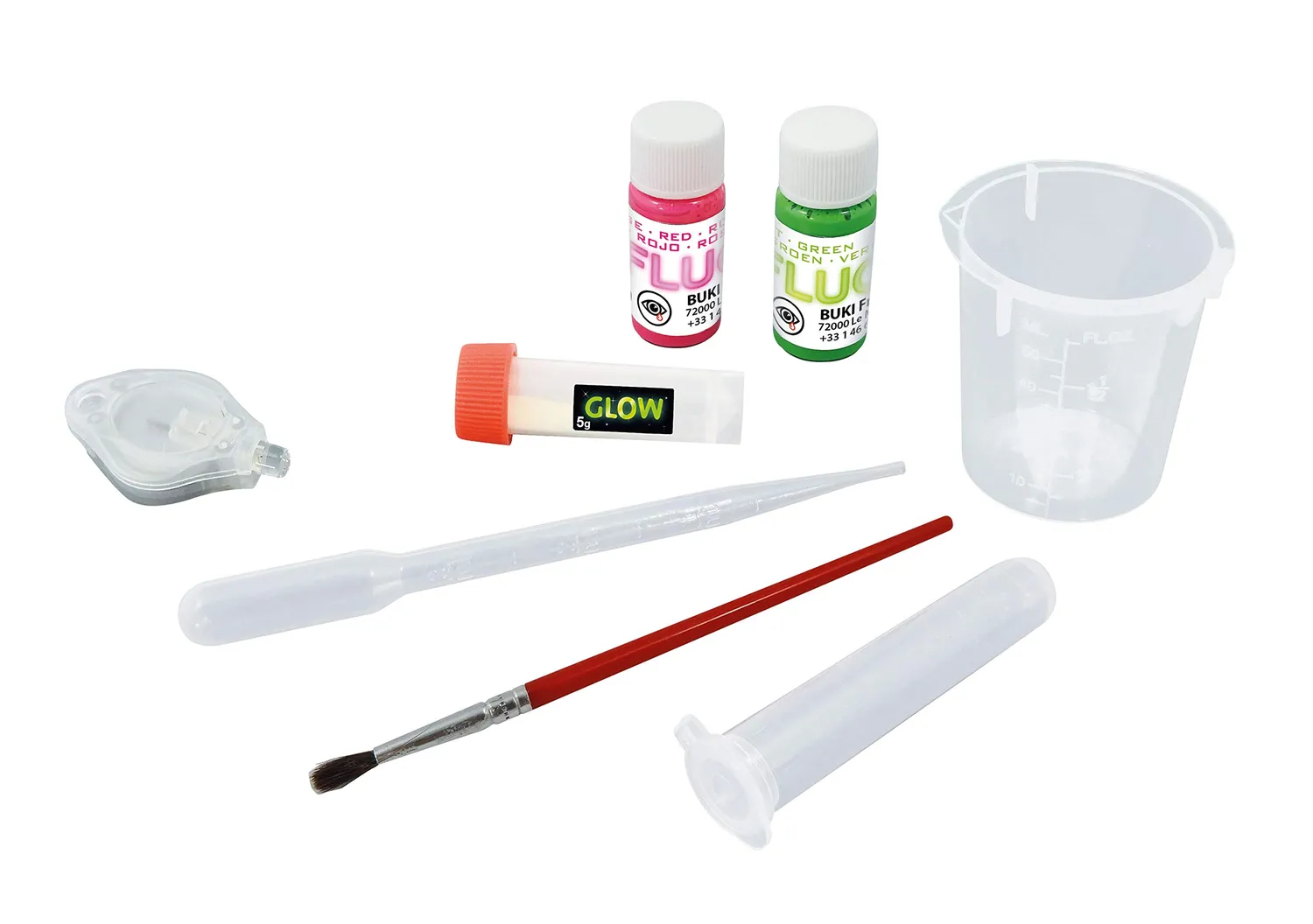 Buki Mini Lab Fosfor & Fluo 3011 Experimentierkasten leuchtend