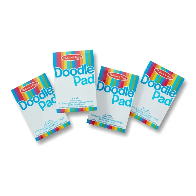 Melissa & Doug Drawing Malpapier Block 4er Pack Weiß