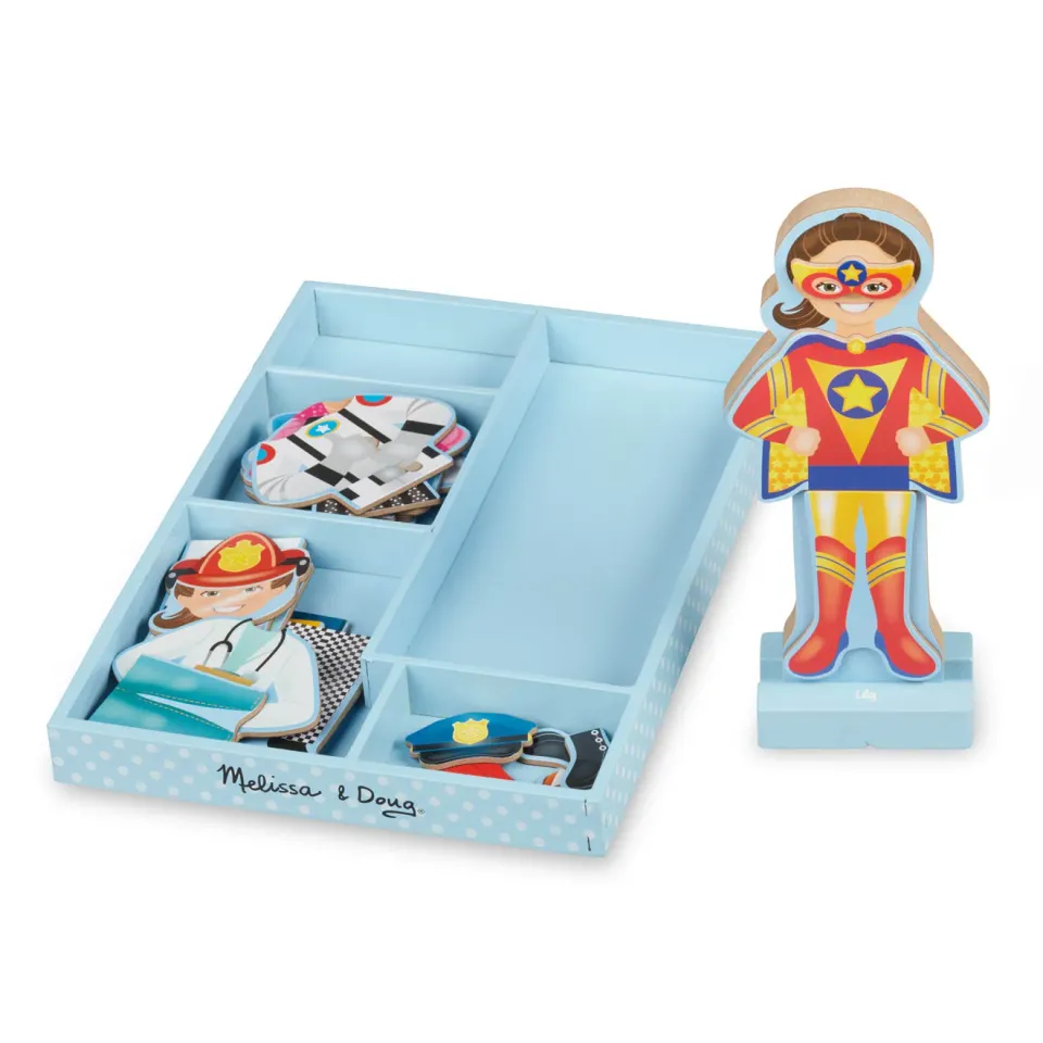 Melissa and Doug Julia Anziehfigur Magnetspiel Berufe 24tlg