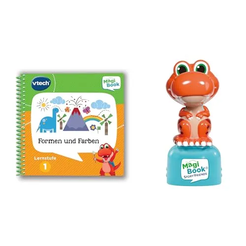 VTech MagiBook Formen und Farben Lernbuch Stufe 1 mit Dino