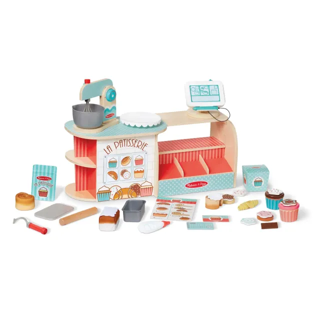 Melissa & Doug La Patisserie Bäckerei Holz 39-tlg Backset