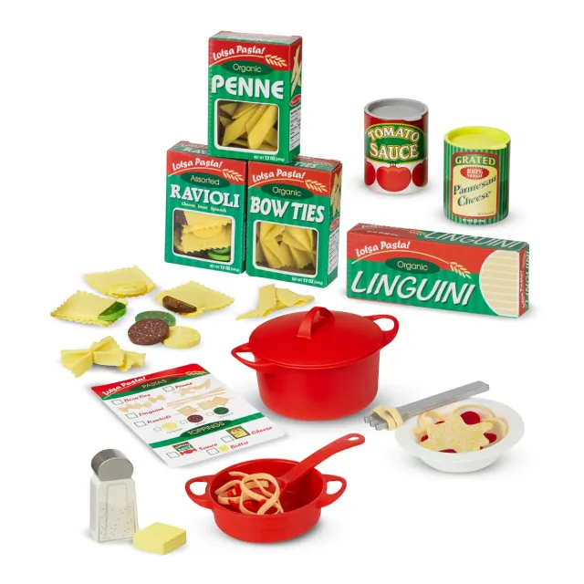 Melissa & Doug Prepare & Serve Pasta Kochset 50-teilig Filz