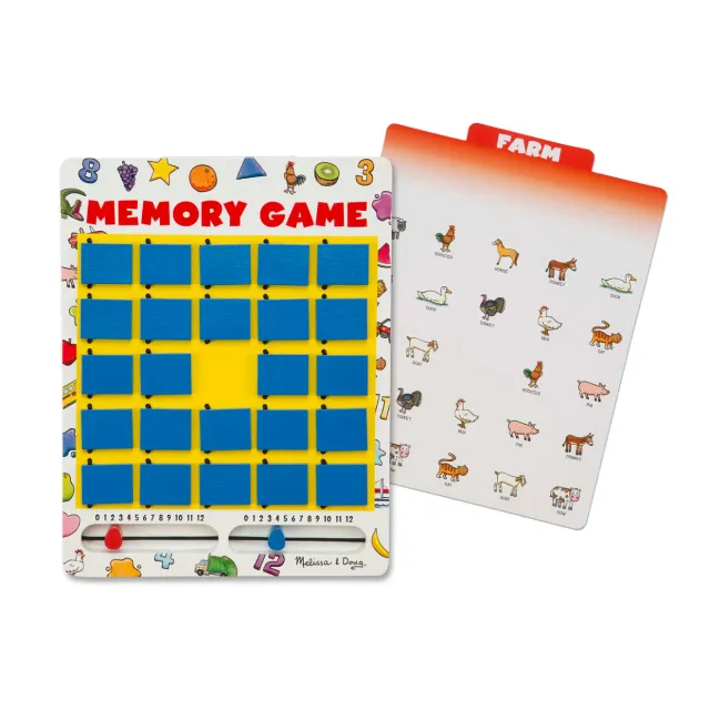 Melissa & Doug Flip-to-Win Memory Spiel Holz Reise