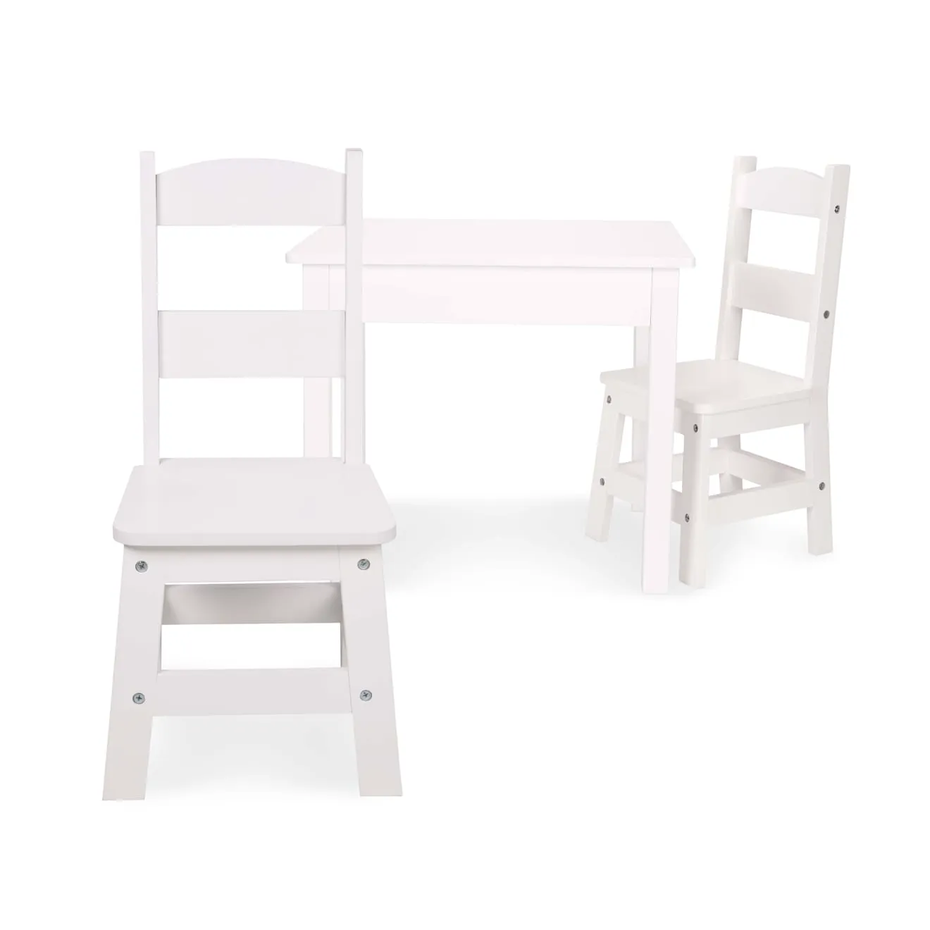 Melissa & Doug Wooden Table & Chairs Kindertisch Weiß Holz