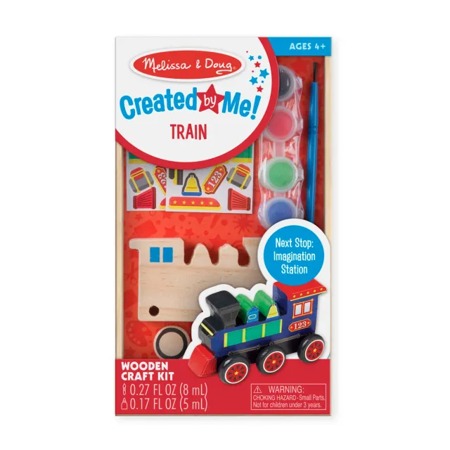 Melissa & Doug Created by Me Train Bastelset Holz Zug