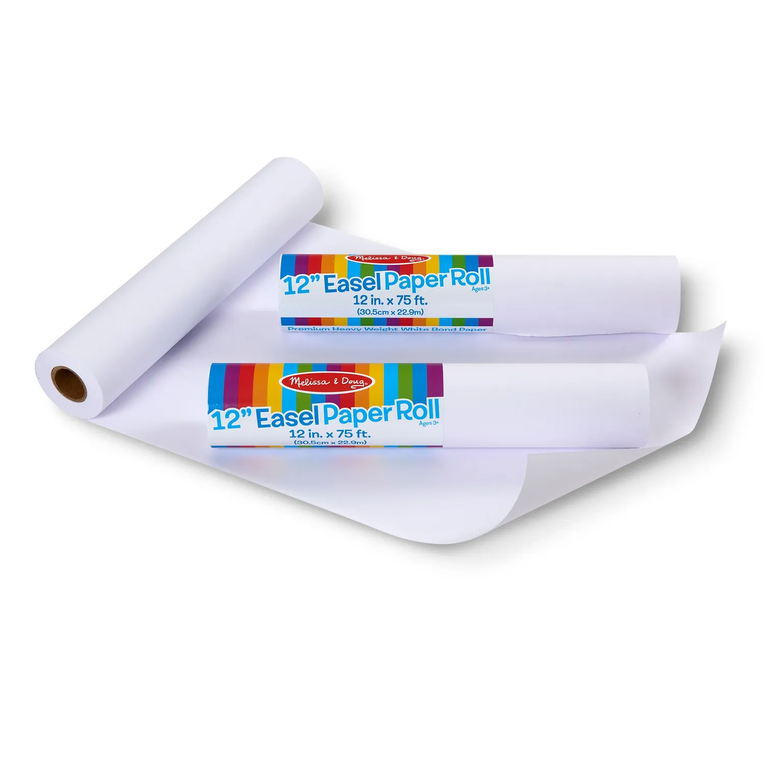 Melissa & Doug 12-Inch Easel Paper Roll Papierrollen 3er-Pack