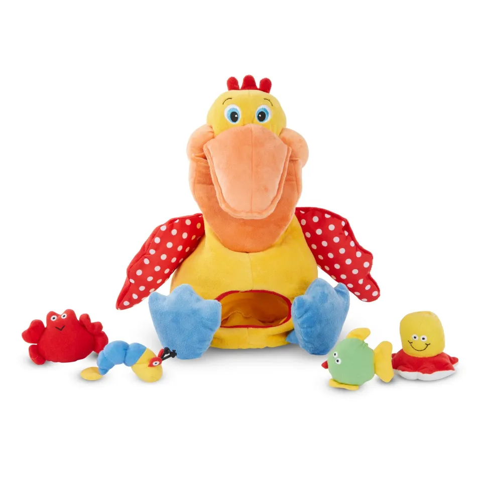 Melissa & Doug Hungry Pelican Plüsch Motorikspielzeug Babys