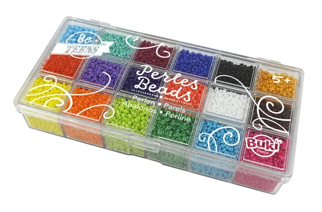 Buki Undurchsichtige Perlen PE011 Box 18 Farben 20g