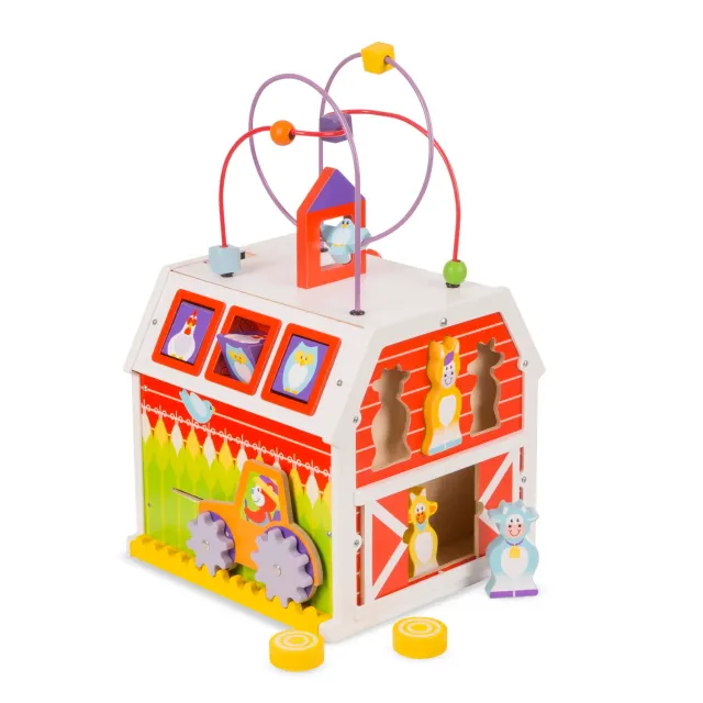 Melissa & Doug First Play Activity Barn Bauernhof Holz