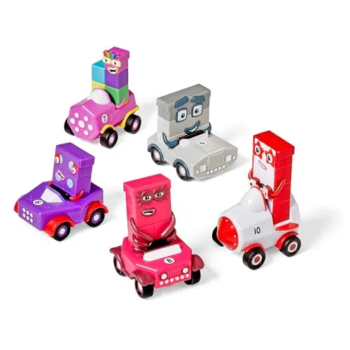 Learning Resources Numberblocks Mini-Fahrzeuge Sechs bis Zehn Autos 5er Set