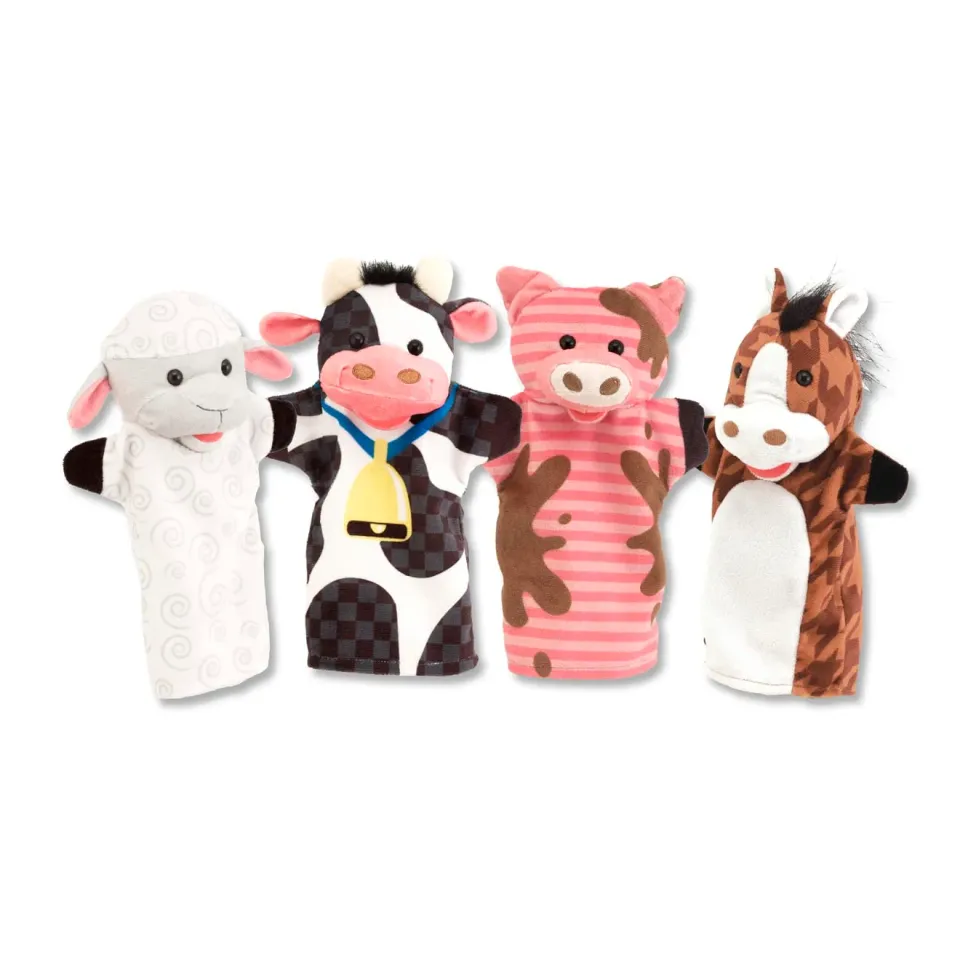 Melissa & Doug Farm Friends Handpuppen 4er-Set