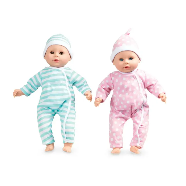 Melissa & Doug Mine to Love Twins Luke Lucy Puppen 38cm