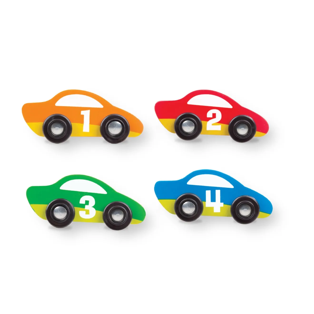 Melissa & Doug Speedway Rennteppich Spielteppich mit 4 Autos