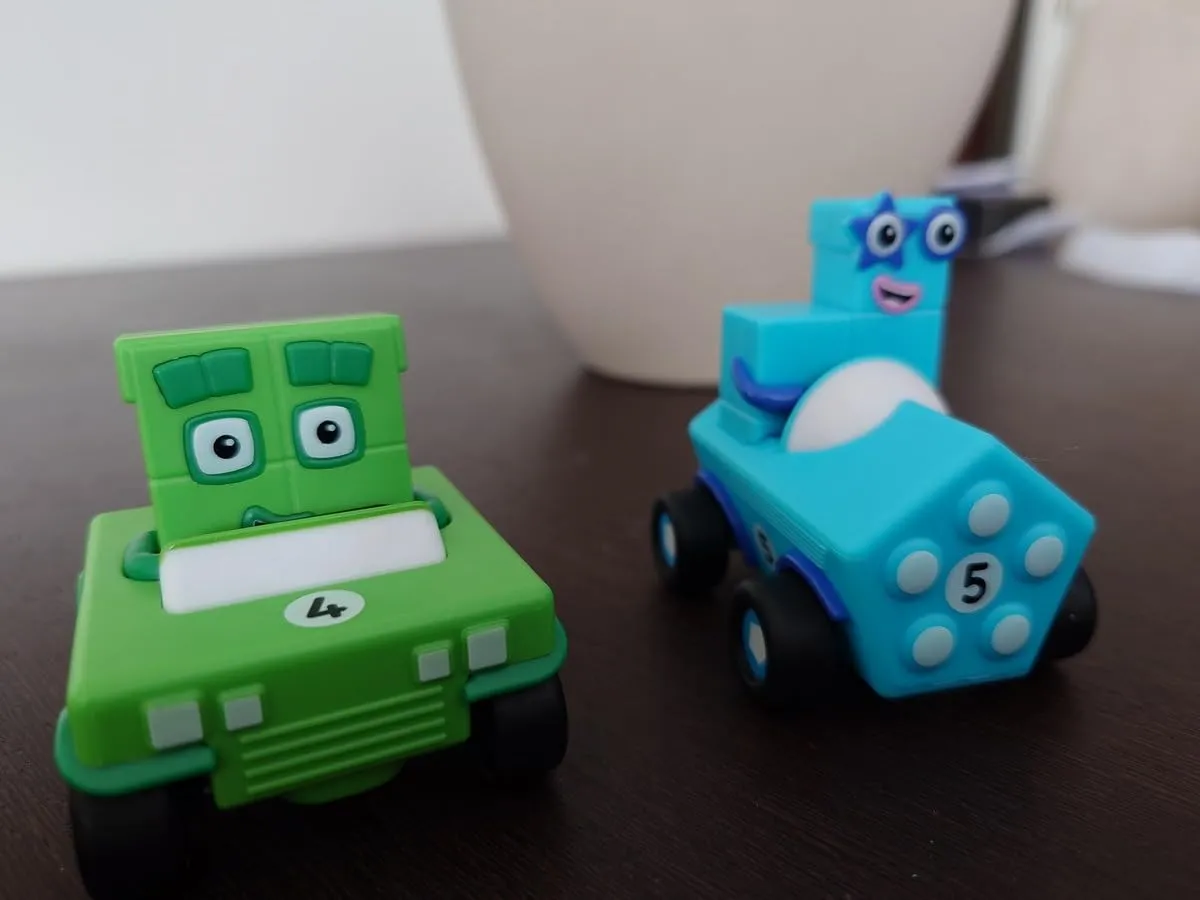 Learning Resources Numberblocks Mini-Autoset Fahrzeuge 5er Set