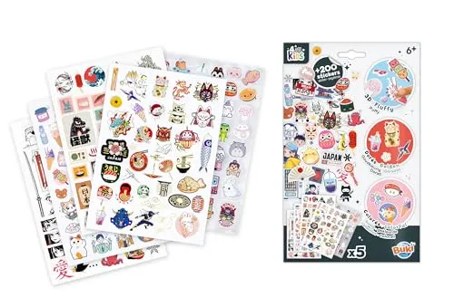 Buki France FK021 Sticker Manga Kawaii 200 Aufkleber