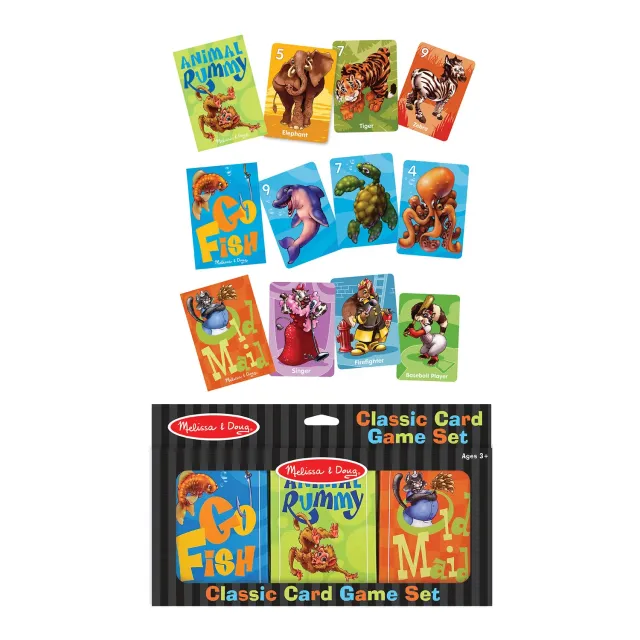 Melissa & Doug Classic Card Game Set Kartenspiel 3 Decks