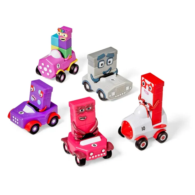 Learning Resources Numberblocks Mini-Fahrzeuge Sechs bis Zehn Autos 5er Set
