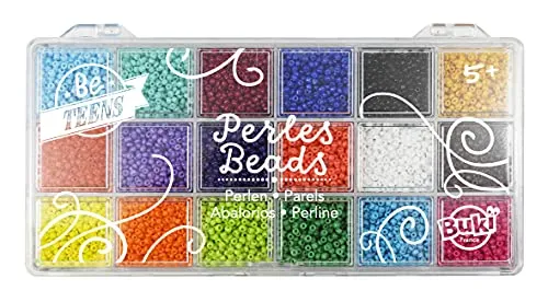 Buki Undurchsichtige Perlen PE011 Box 18 Farben 20g