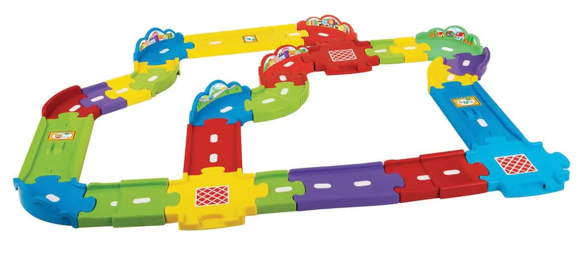 VTech Tut Tut Baby Flitzer Straßen-Erweiterungsset groß Schienen-Set englisch