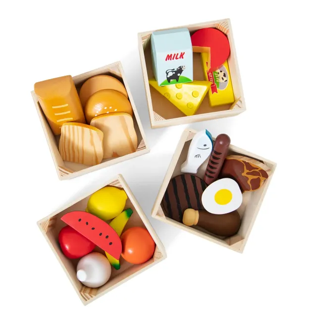 Melissa & Doug Food Groups Spiellebensmittel Holz 5 Gruppen