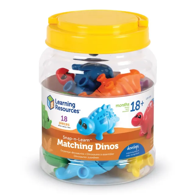 Learning Resources Snap-n-Learn Dino-Steckfiguren 9er-Set